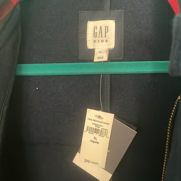 Navy Wool Gap Kids Peacoat. NWT. - Picture 4 of 8